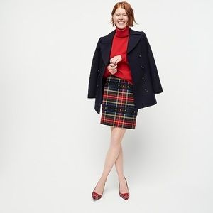 J. Crew Mini Skirt in Lurex Stewart tartan